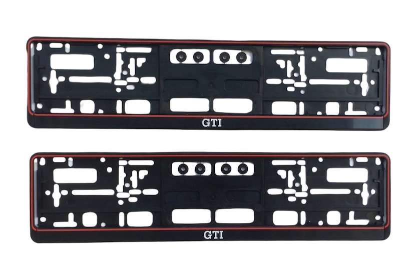 2x GTI Kennzeichenhalter