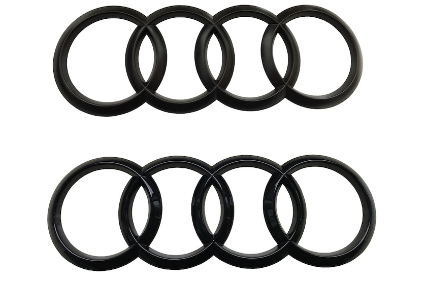 Audi Ringe in Schwarz A3 S3 A4 S4 A5 S5